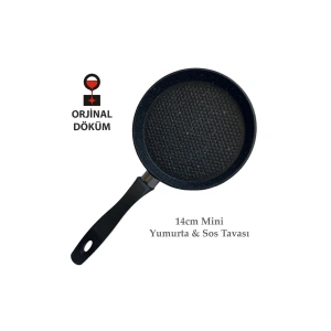 Döküm Tek Kişilik Mini Yumurta / Sos Ve Pancake Tavası - 14 Cm