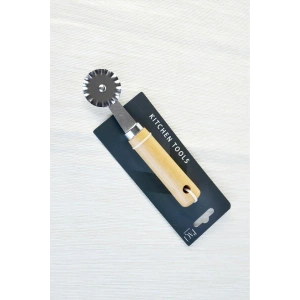 Bambu Saplı Metal Pizza Dilimleyici