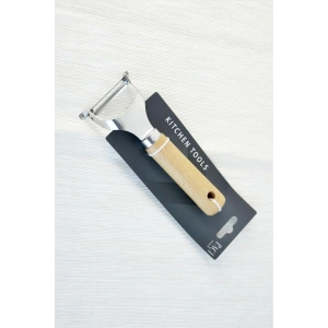 Bambu Saplı Metal Meyve Sebze Soyacağı