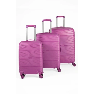 3’lü Valiz Bavul Seti Mor – Darbelere Karşı Yüksek Koruma