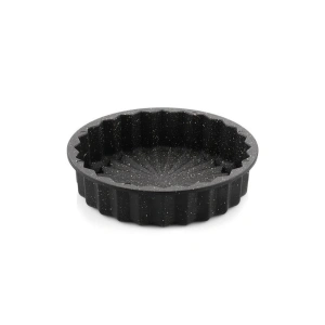 Hanımeli Yuvarlak Siyah Döküm Kek Turta Kalıbı 28cm