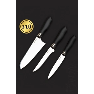 Mastercut 3lü Şef Bıçağı Seti - Küçük / Orta / Büyük Boy