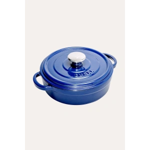 Sürel Mavi Demir Döküm Sığ Tencere 24 cm