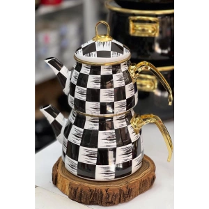 Lüks Elite Class Kırık Mermer Çaydanlık Takımı / Özel Tasarım Serisi