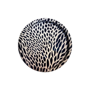 Dekoratif Metal Yuvarlak Tepsi 35 Cm / Özel Tasarım