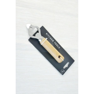 Küçük Ahşap Saplı Mutfak Aleti, Şık ve Kullanışlı Tasarım, Siyah Renk