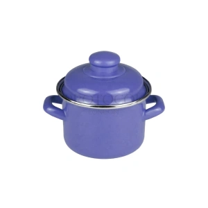 Emaye Mini Derin Tencere 12 Cm 900 ml - Mavi