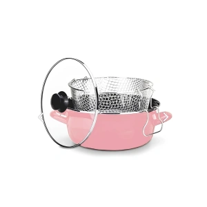 Kızartma Tenceresi Pembe 26 Cm 4,5 Lt