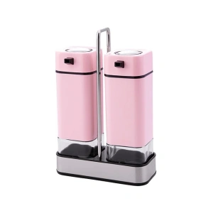 Evini Sev Emsan Plaza Standlı Yağlık Sirkelik Seti – Baby Pink