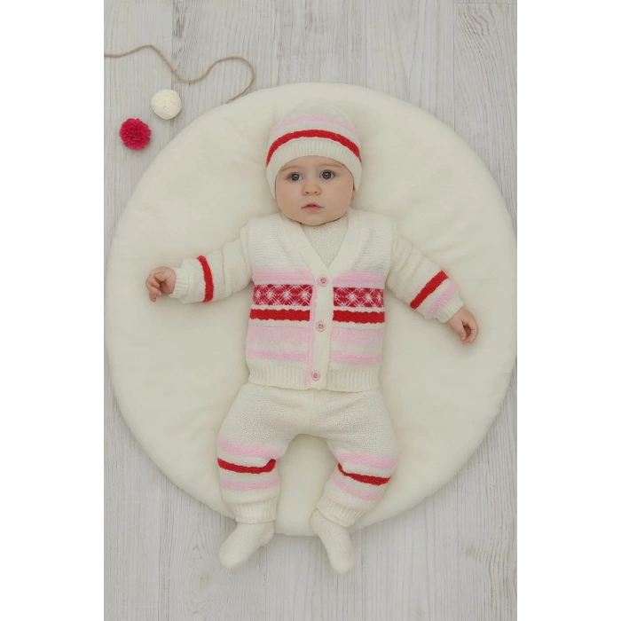 Pembe Masal Bebek Triko Takımı Hastane Çıkışı