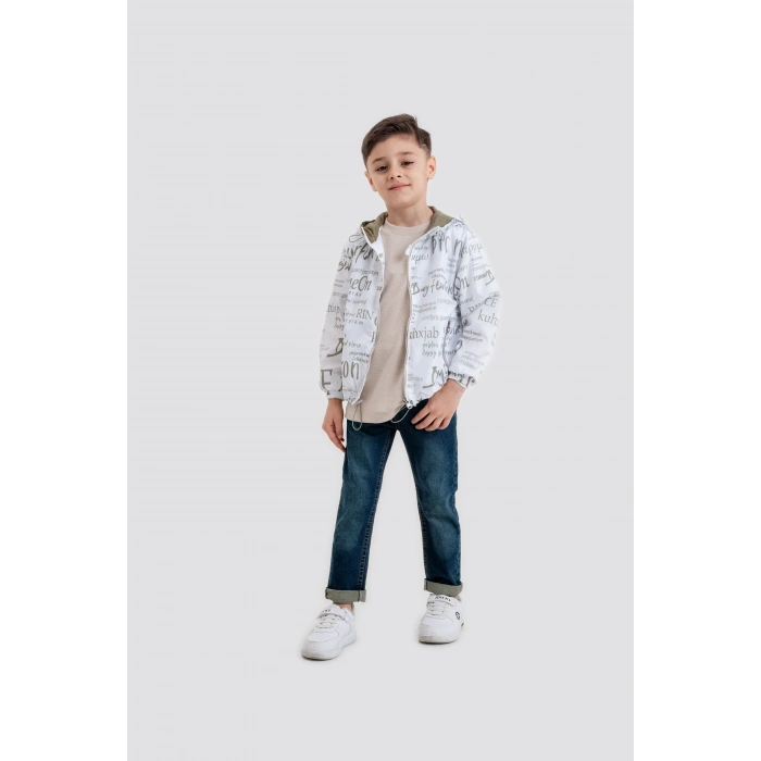 Yağmurluk, Tişört ve Pantolon Çocuk 3’lü Takım