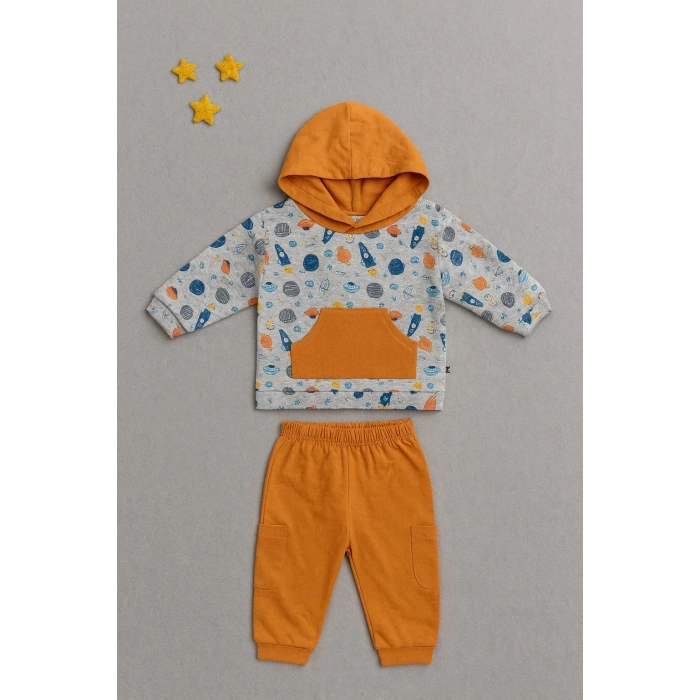 2li Kapüşonlu Takım (Sweatshirt + Pantolon)