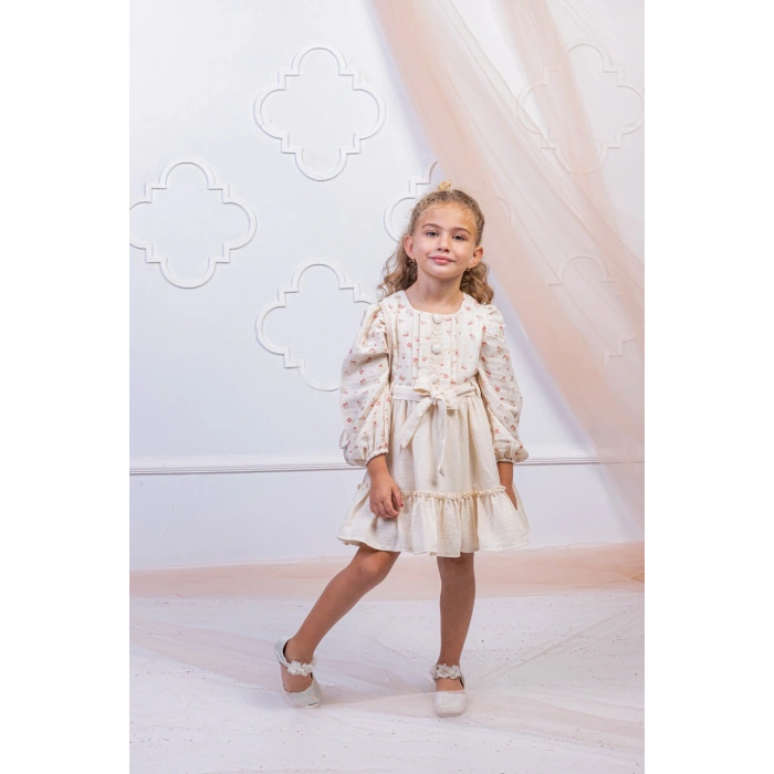 Kız Çocuk Fırfırlı Elbise