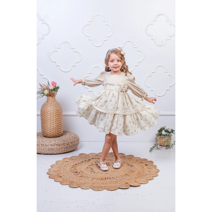 Kız Çocuk Fırfırlı Elbise