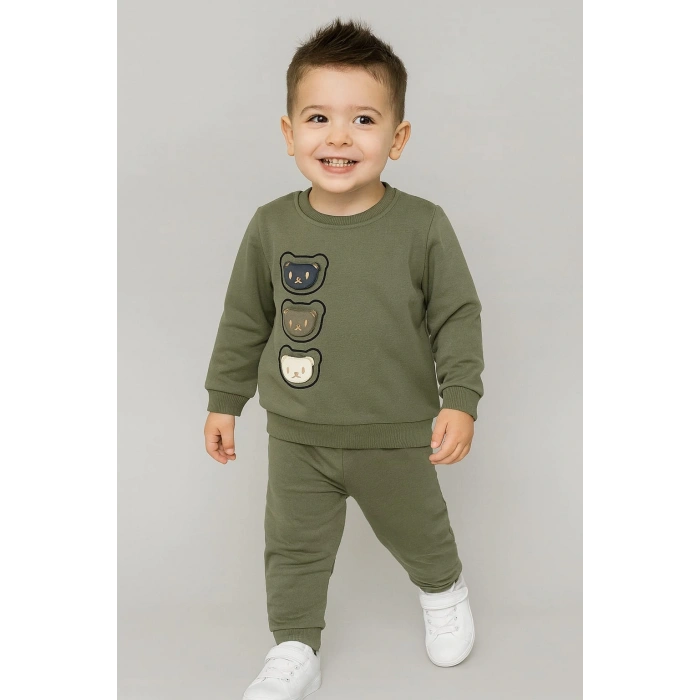 Çocuk Sweatshirt ve Eşofman Altı Takım - %100 Pamuk