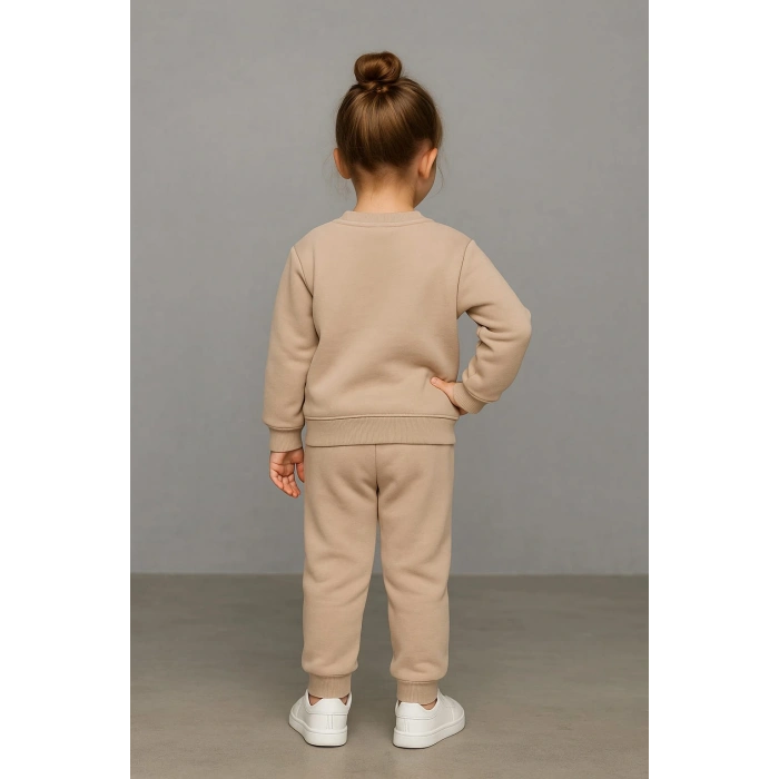 Papatya Nakışlı 2ip Eşofman Takımı