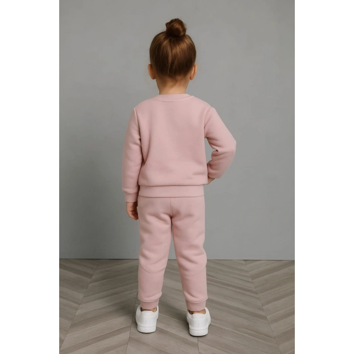 Papatya Nakışlı 2ip Eşofman Takımı