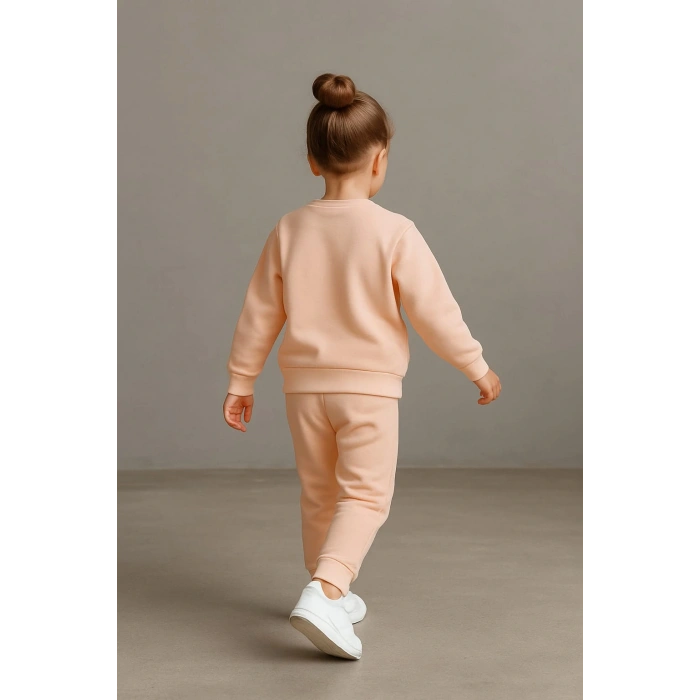 Papatya Nakışlı 2ip Eşofman Takımı