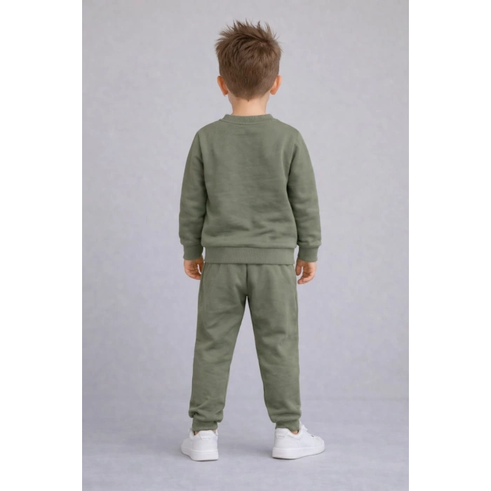 Erkek Çocuk Eşofman Takımı %100 Pamuk 2 İp