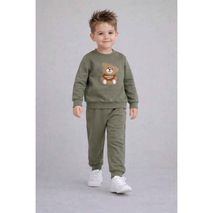 Erkek Çocuk Eşofman Takımı %100 Pamuk 2 İp