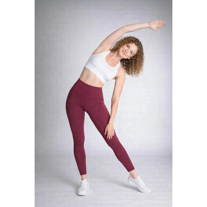 Yüksek Bel Toparlayıcı Esnek Kadın Spor Tayt Günlük ve Antrenman Kullanımına Uygun