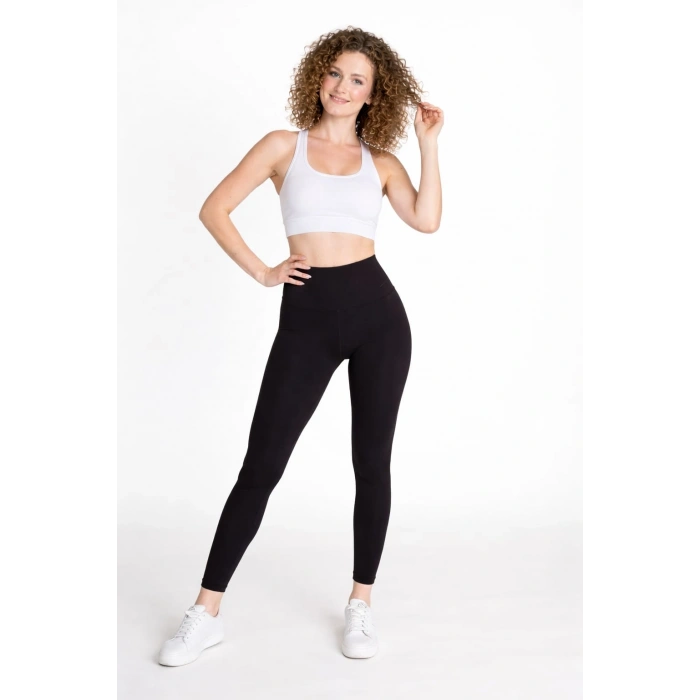 Yüksek Bel Toparlayıcı Esnek Kadın Spor Tayt Günlük ve Antrenman Kullanımına Uygun