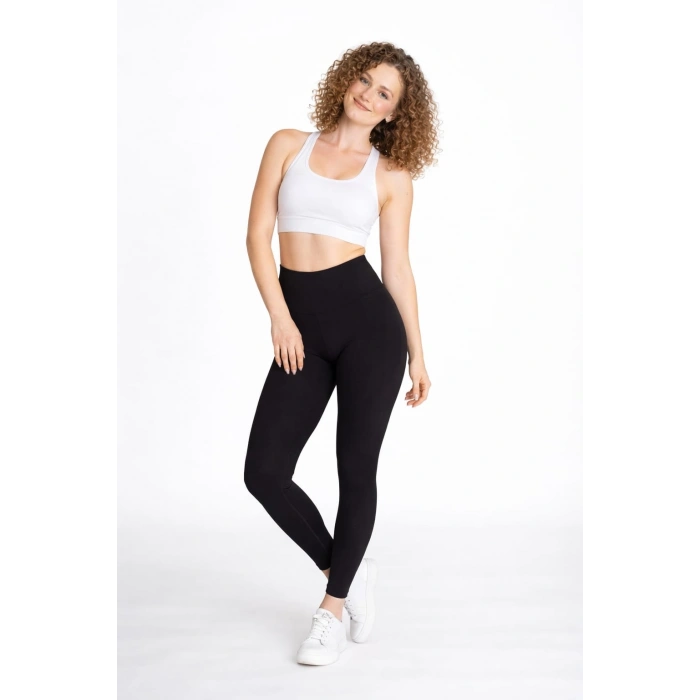 Yüksek Bel Toparlayıcı Esnek Kadın Spor Tayt Günlük ve Antrenman Kullanımına Uygun