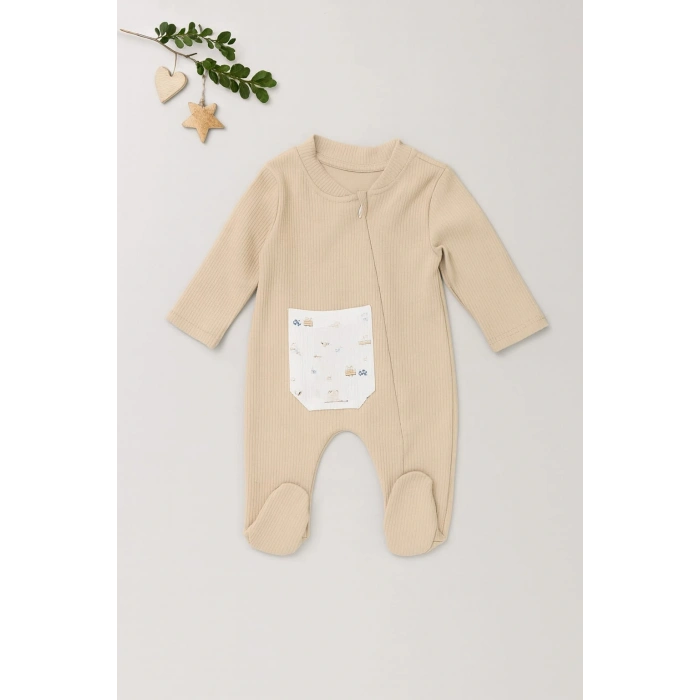 Bebek Tulum Pamuklu Unisex Uzun Kollu