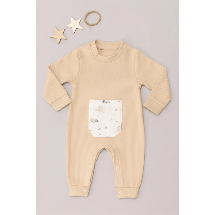 Bebek Tulum Pamuklu Unisex Uzun Kollu