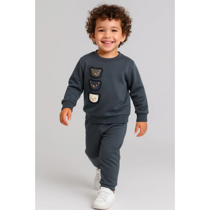 Çocuk Sweatshirt ve Eşofman Altı Takım - %100 Pamuk