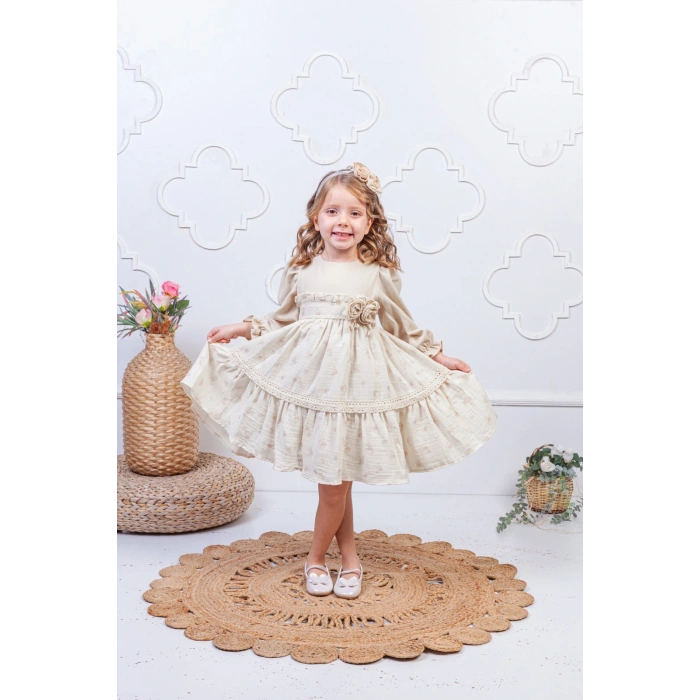 Kız Çocuk Fırfırlı Elbise