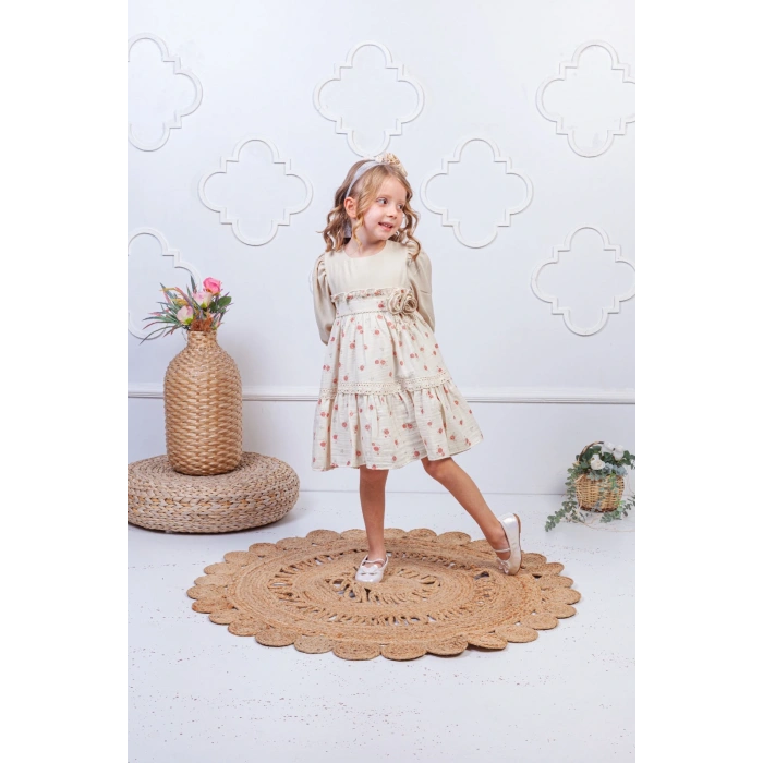 Kız Çocuk Fırfırlı Elbise