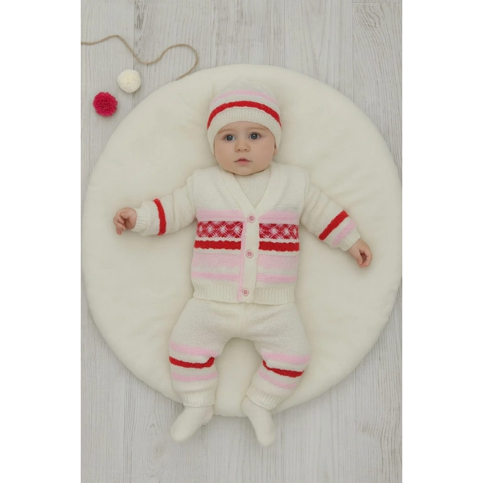 Pembe Masal Bebek Triko Takımı Hastane Çıkışı