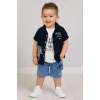 Mavi Kot Kapri Gömlekli 3lü Takım