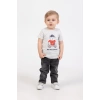 Erkek Bebek 4’lü Spor Kombin - Fermuarlı Ceket, Gömlek, Ayıcık Baskılı Tişört, Kot Pantolon