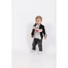 Erkek Bebek 4’lü Spor Kombin - Fermuarlı Ceket, Gömlek, Ayıcık Baskılı Tişört, Kot Pantolon