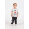 Erkek Bebek 4’lü Spor Kombin - Fermuarlı Ceket, Gömlek, Ayıcık Baskılı Tişört, Kot Pantolon
