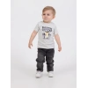 Erkek Bebek 4’lü Şık Günlük Kombin - Cepli Ceket, Çiçekli Gömlek, Ayıcık Baskılı Tişört, Kot Pantolon