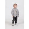 Erkek Bebek 4’lü Günlük Kombin - Çıt Çıtlı Ceket, Çiçekli Gömlek, Ayıcık Baskılı Tişört, Kot Pantolon
