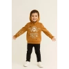 Yazı ve Baskı Detaylı Kapüşonlu Çocuk Sweatshirt