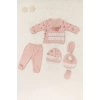 Kız Bebek Pamuklu 5li Hastane Çıkış Seti