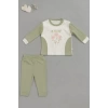 Çiçek Desenli Pamuklu Pijama Takımı