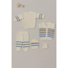 Pastel Desenli Bebek Triko Takımı Hastane Çıkışı