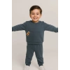 Erkek Çocuk Ayıcık Detaylı 2’li Takım %100 Pamuk