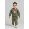 Erkek Çocuk Aslan Nakışlı 2’li Takım – Sweatshirt ve Alt Eşofman %100 Pamuk