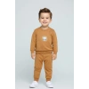 Erkek Çocuk Aslan Nakışlı 2’li Takım – Sweatshirt ve Alt Eşofman %100 Pamuk