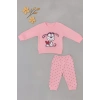 Bebek 2’li Takım – Sevimli Köpek Baskılı Sweatshirt ve Noktalı Pantolon