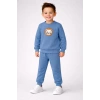Erkek Çocuk Nakışlı Eşofman Takımı %100 Pamuk 2 İp