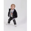 Erkek Bebek 4’lü Şık Günlük Kombin - Cepli Ceket, Çiçekli Gömlek, Ayıcık Baskılı Tişört, Kot Pantolon