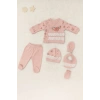 Kız Bebek Pamuklu 5li Hastane Çıkış Seti